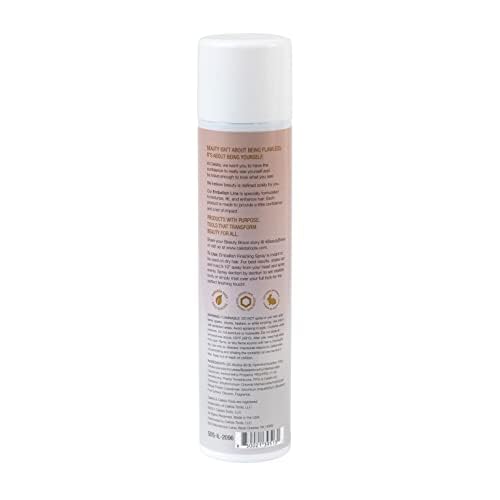 Calista Embellish Finishing Spray bottle side view highlights featherweight hold.