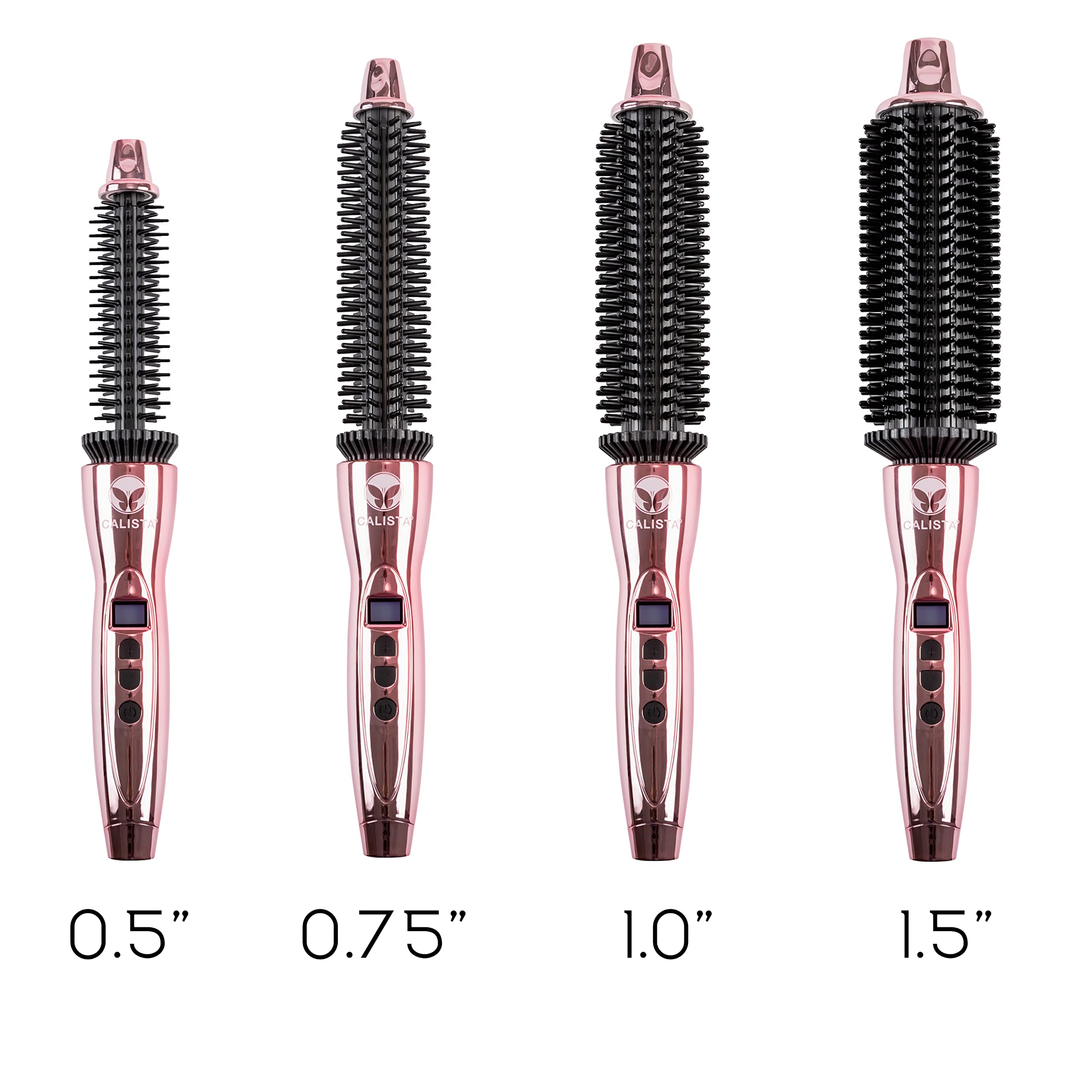 Calista Perfecter Pro heat safe bristles close up highlighting smooth glide and reduced burns risk