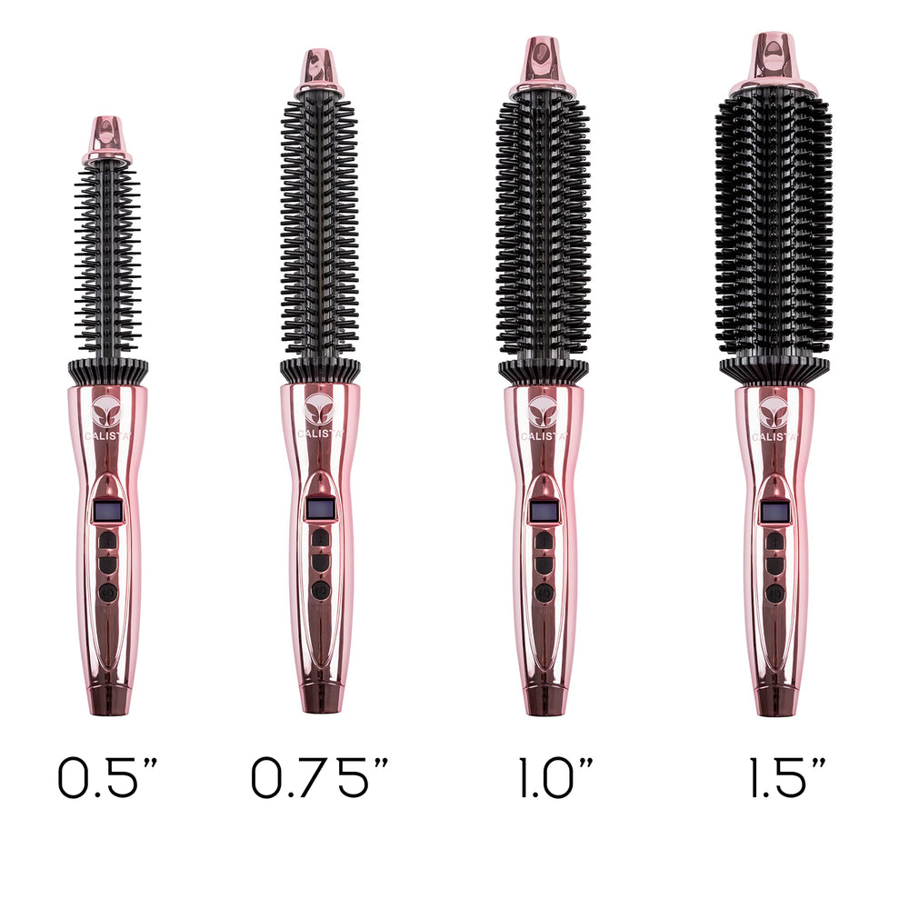 Calista Perfecter Pro heat safe bristles close up highlighting smooth glide and reduced burns risk