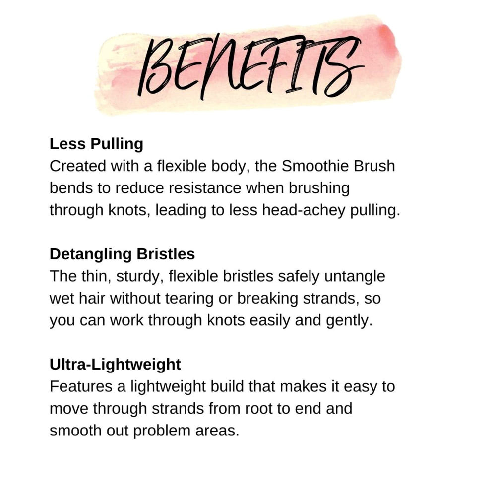 CALISTA Smoothie Brush ergonomic handle for comfortable styling sessions.