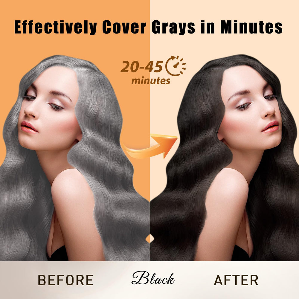 Callmynm champú-tinte herbal-formula para cabello suave con ingredientes naturales.