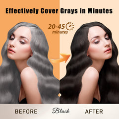 Callmynm champú-tinte herbal-formula para cabello suave con ingredientes naturales.