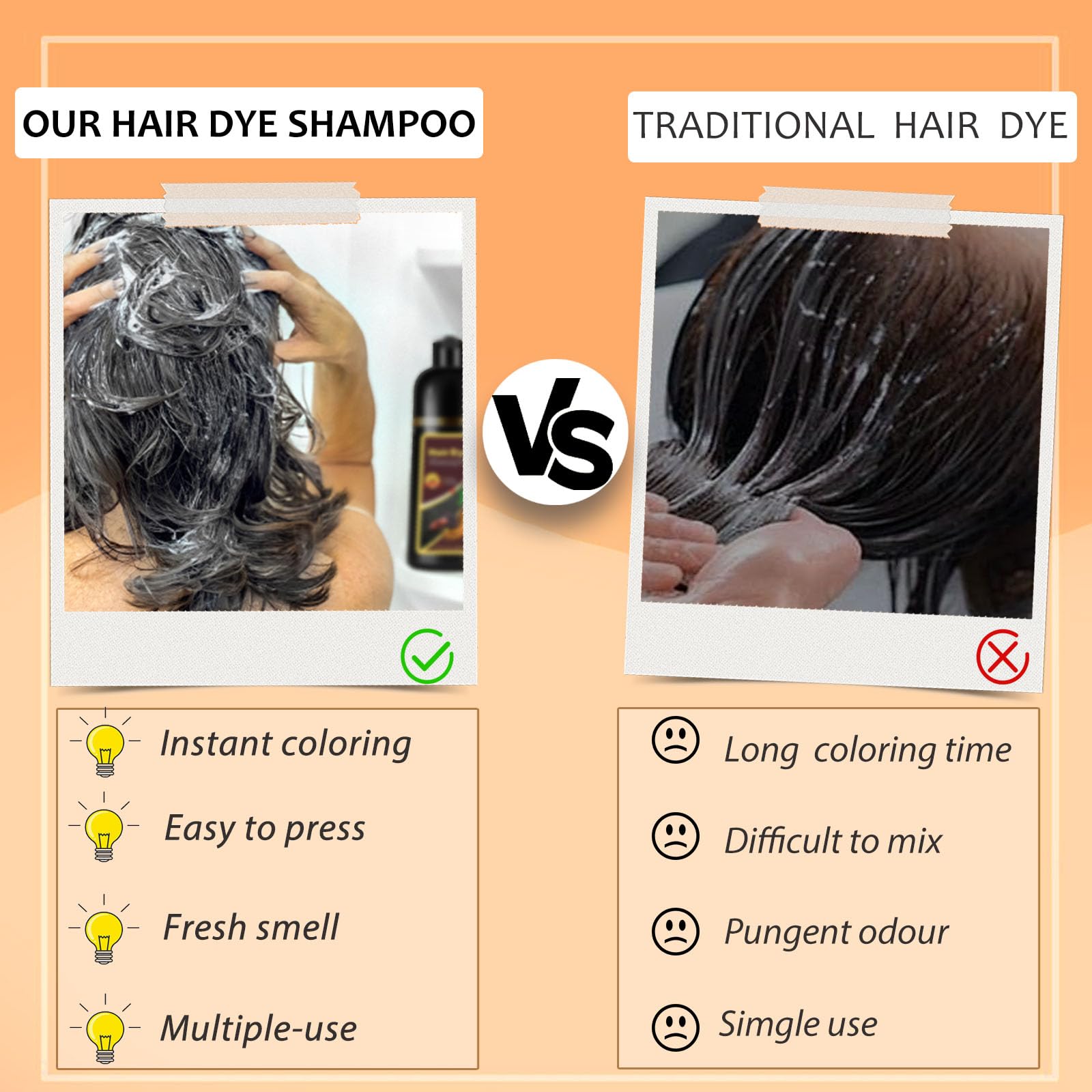 Callmynm champú-tinte olor fresco que perfuma el cabello.