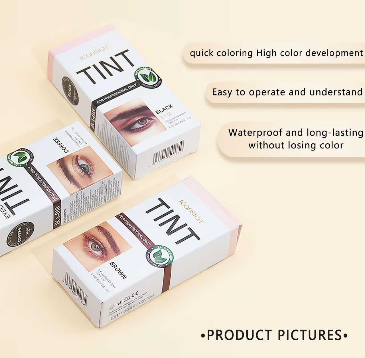 Callmynm precision applicator for targeted lash and brow tint