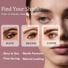 Callmynm Lash Color Kit eyebrow shade applied on brows for definition.