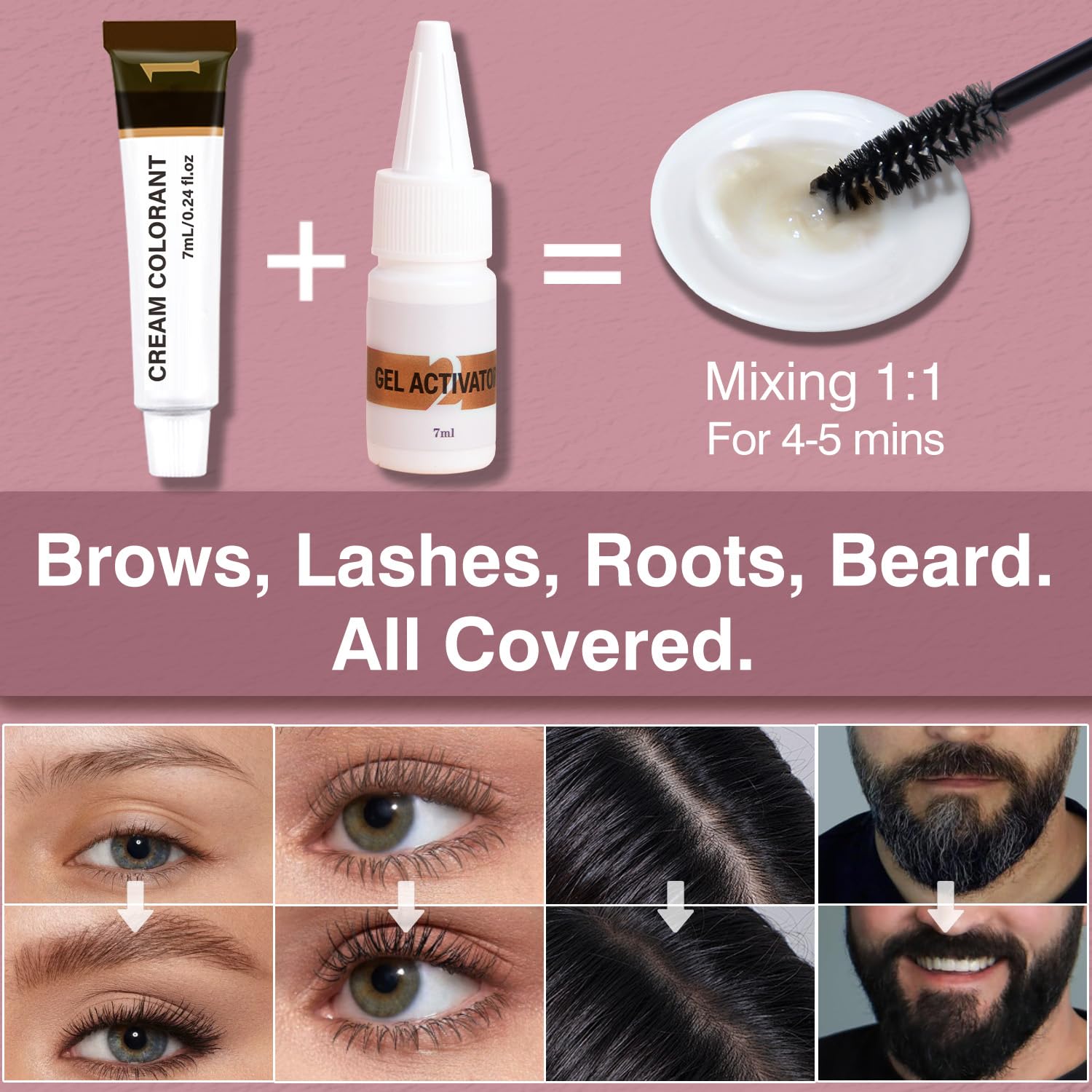 Callmynm Lash Color Kit packaging highlights 2-week wear potential.