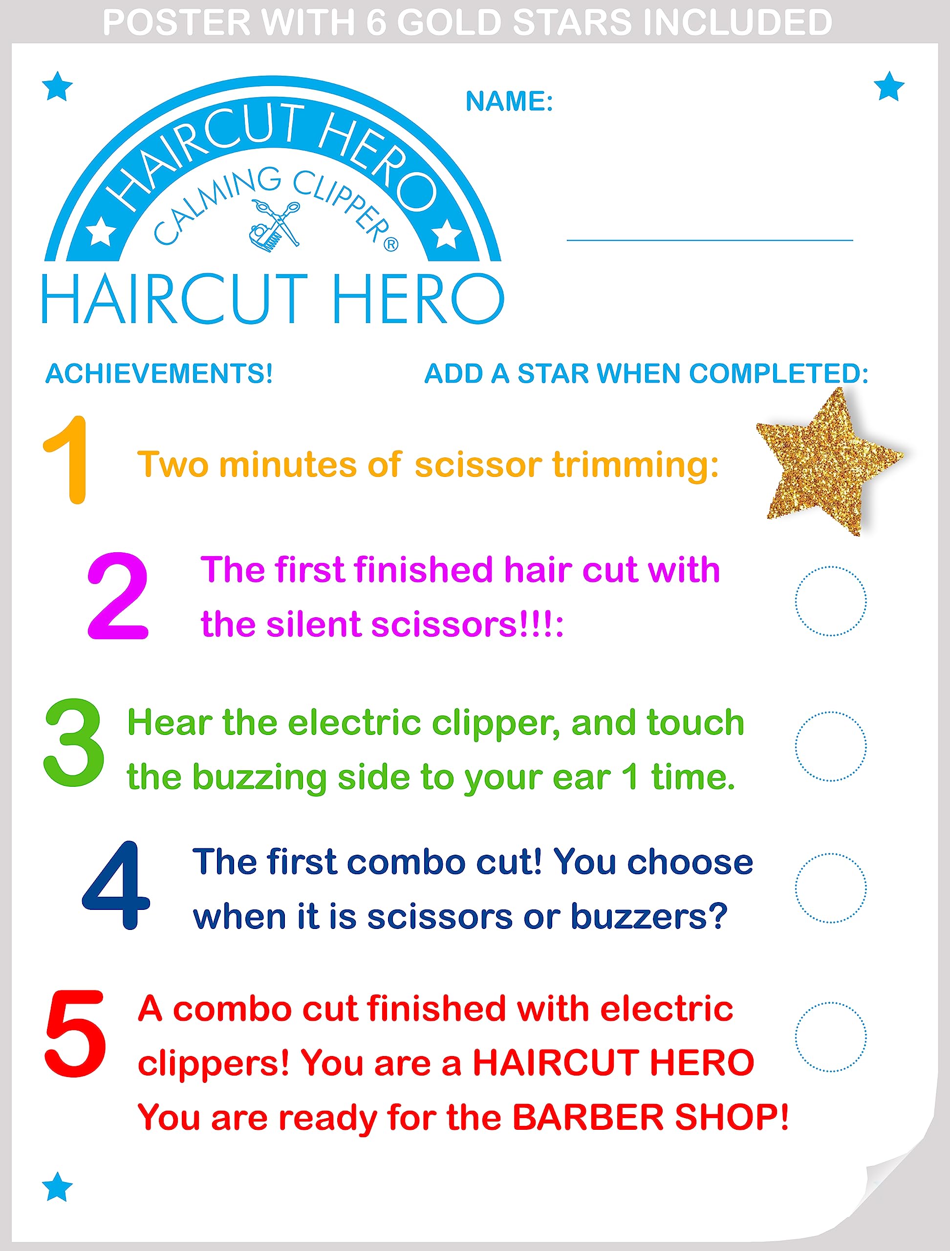 Calming Clipper silent kit with 20 pieces enables quiet, steady clips