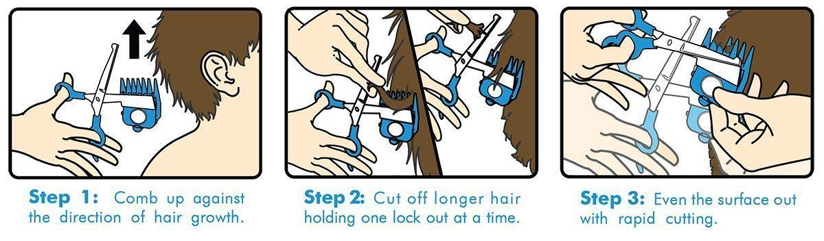 Calming Clipper snug-fit inserts provide secure, cushioned grip