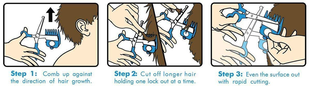 Calming Clipper snug-fit inserts provide secure, cushioned grip