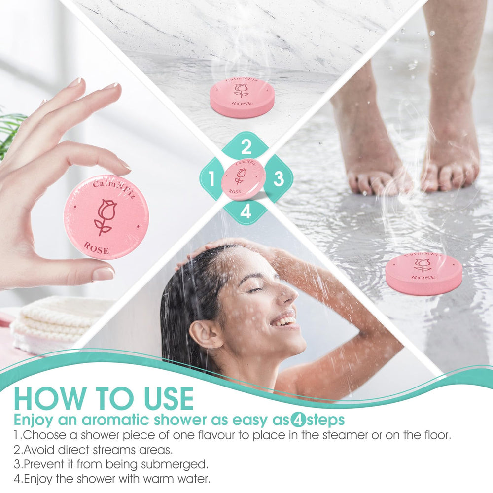 CalmNFiz crea ambiente relajante en ducha o dormitorio.