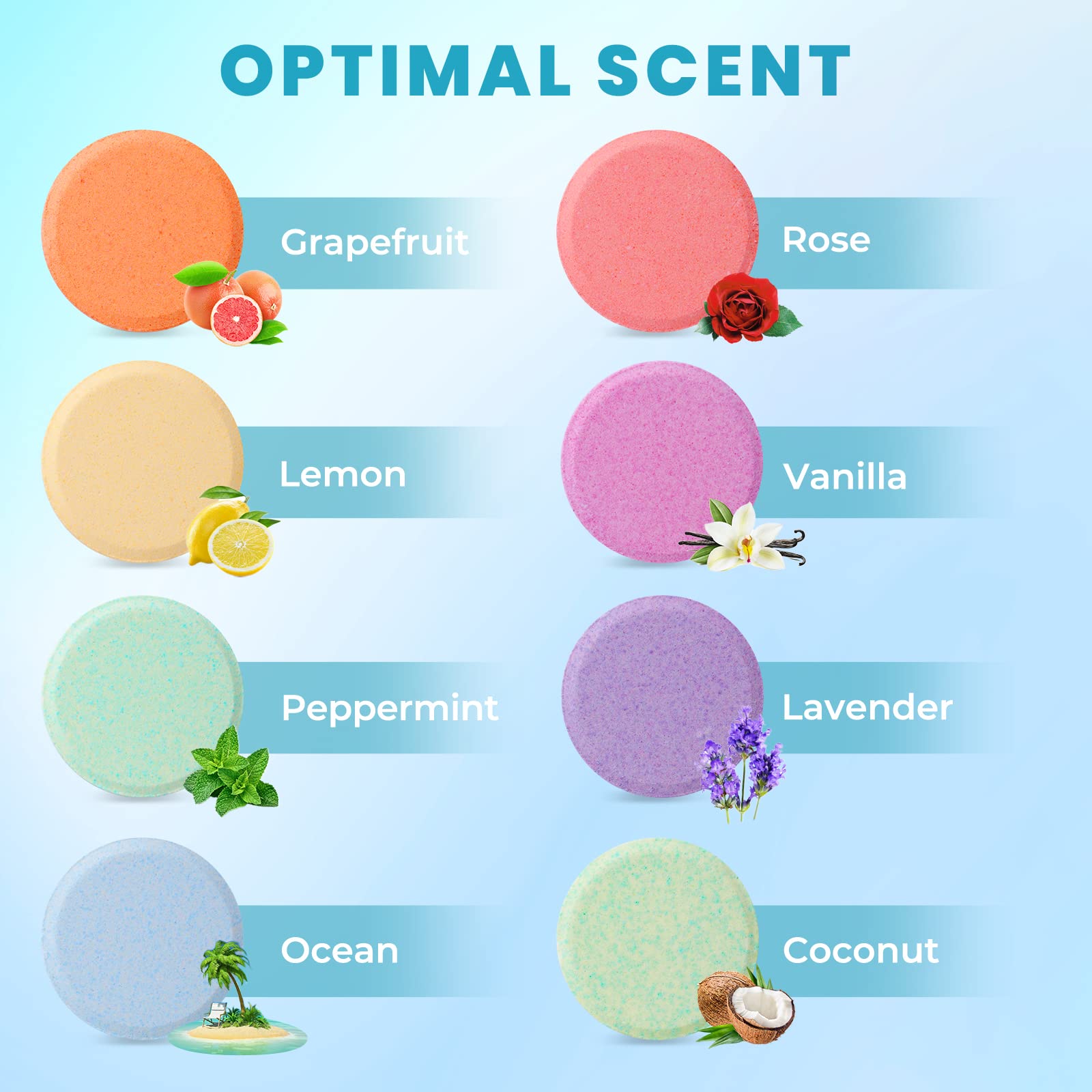 CalmNFiz coco: fragancia tropical para un baño revitalizante.