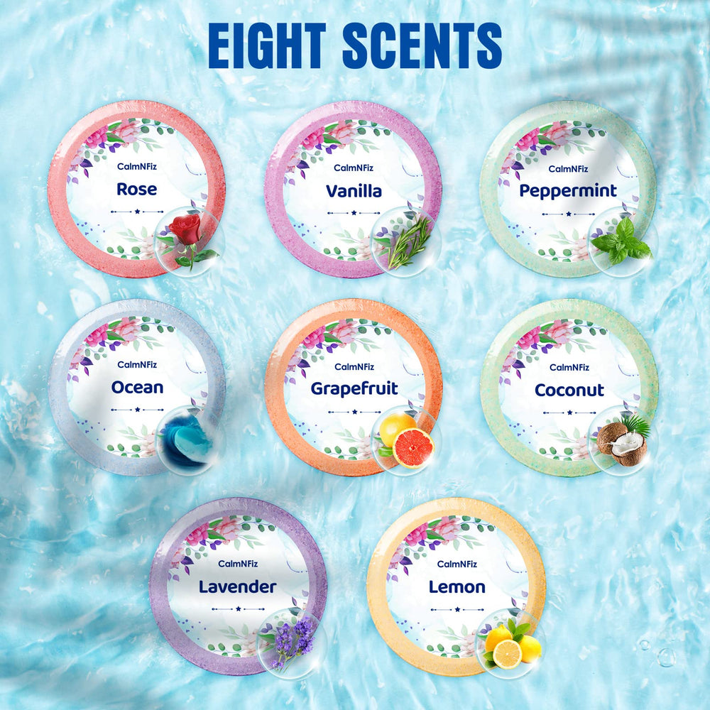 CalmNFiz Grapefruit shower steamer pack for bright mood lift