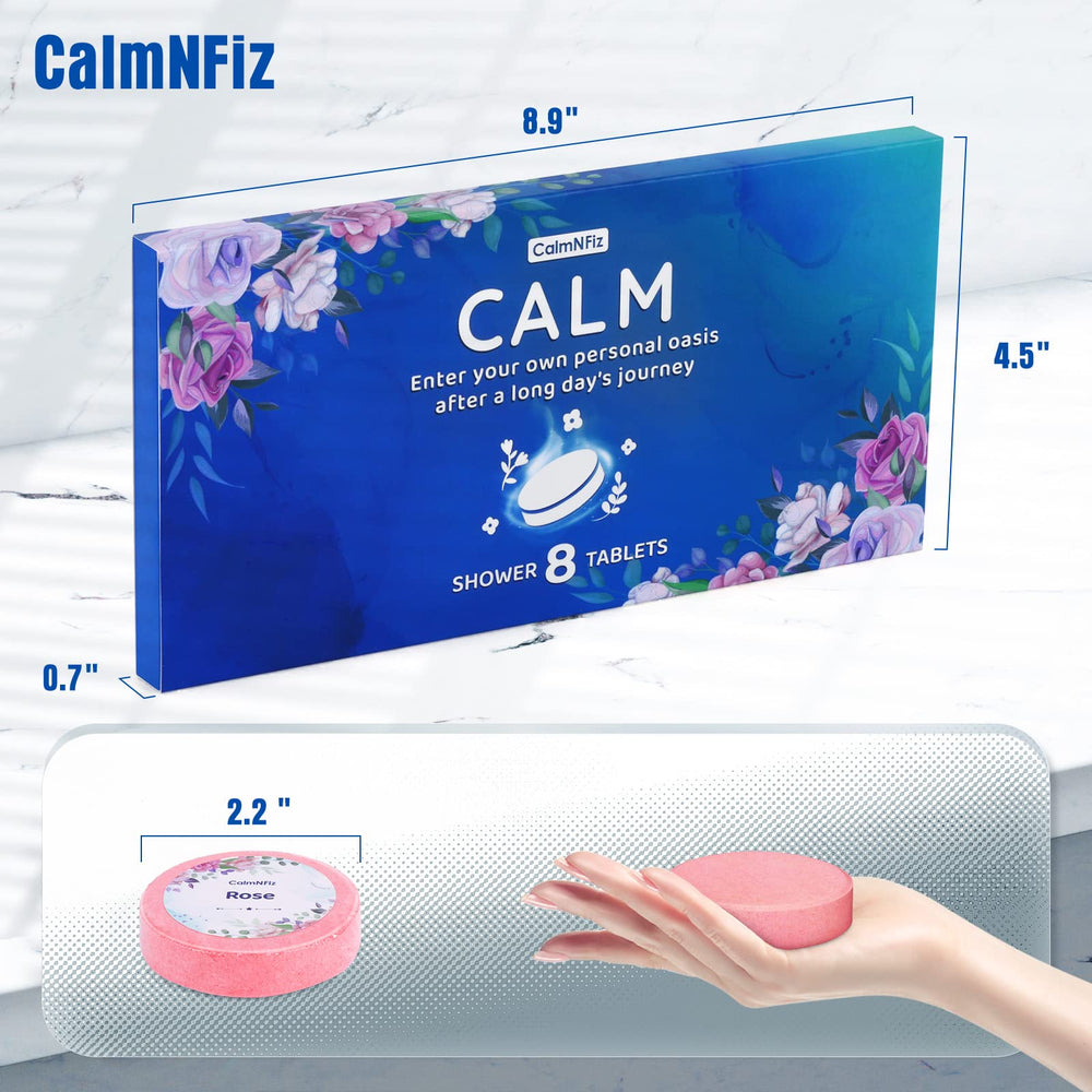 CalmNFiz Peppermint shower steamer pack for refreshing focus