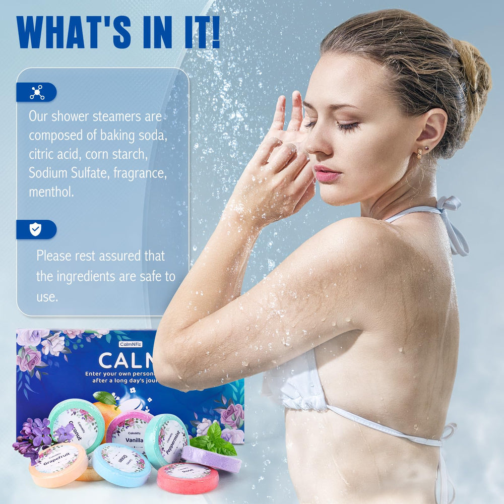 CalmNFiz Sea shower steamer pack for a spa-like moment at home
