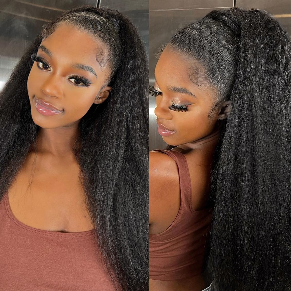 CALNESHIA Brazilian virgin Remy hair with soft texture and lasting color.