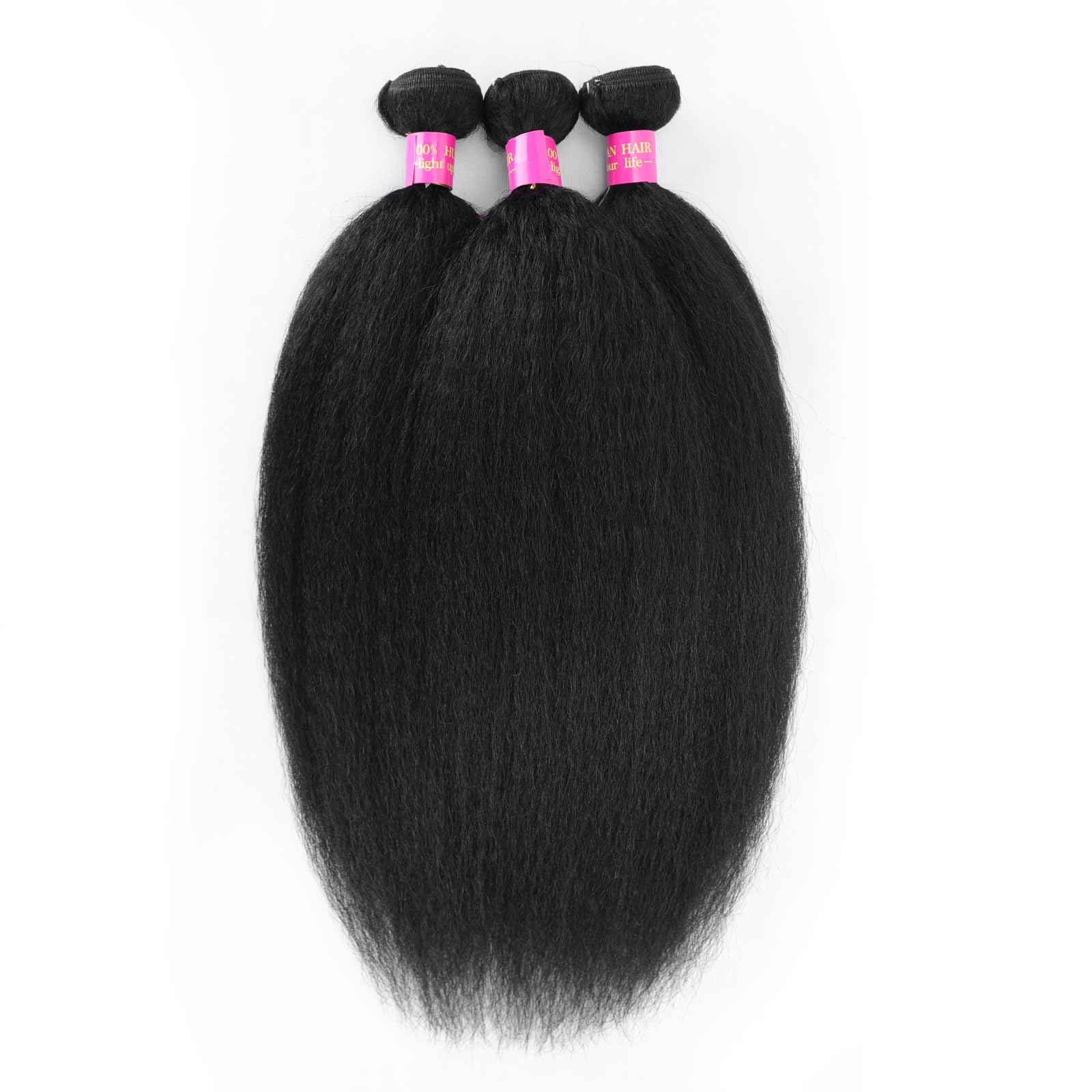 CALNESHIA natural black color blends with hair for seamless look.