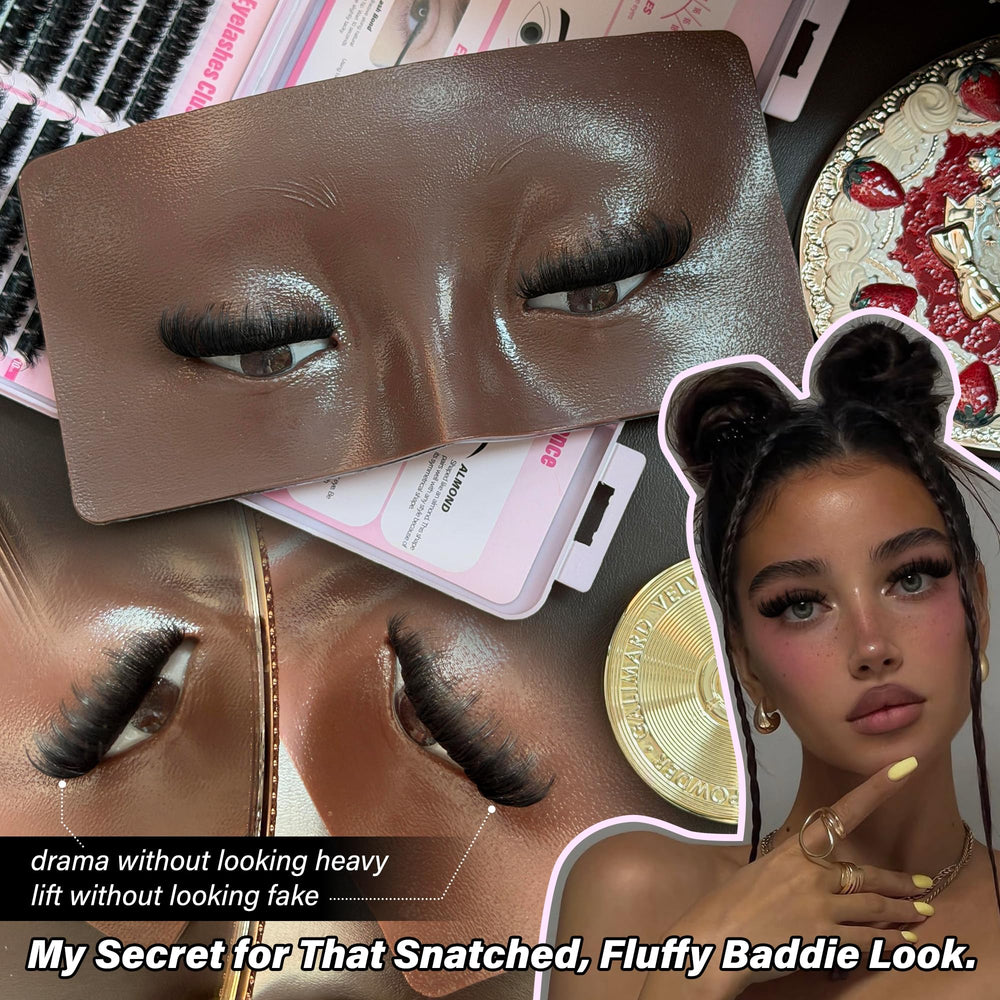 Calphdiar 180D volume clusters image — everyday fullness that blends with natural lashes.
