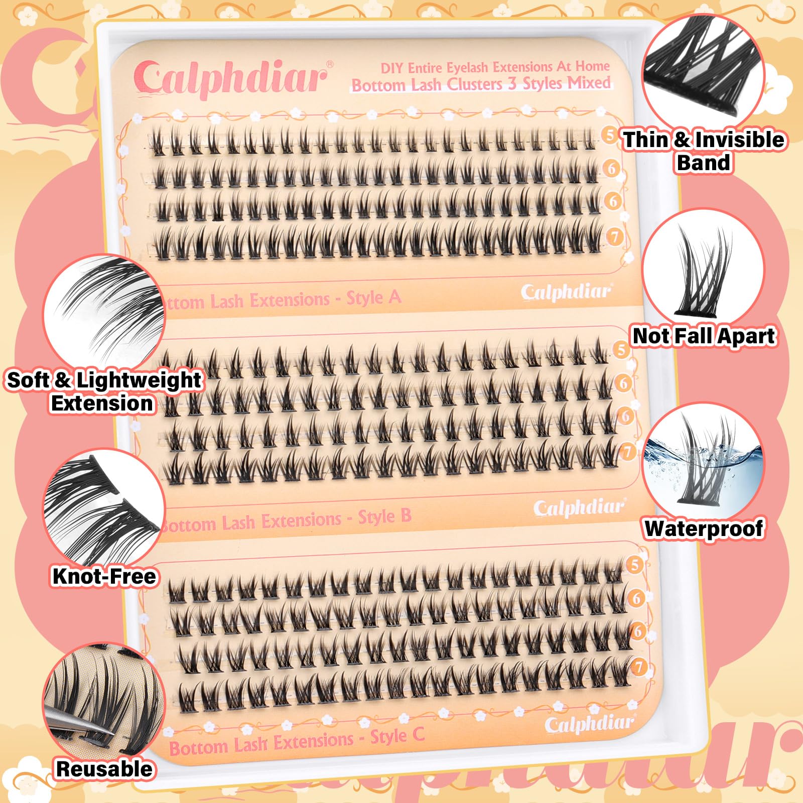 Calphdiar 260pcs extensions offer durable DIY looks you can rewear.