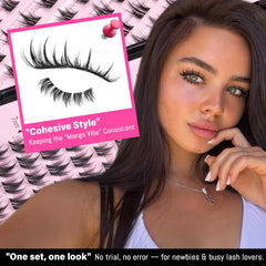 Calphdiar bottom lashes clusters 5-7mm provide doe-eyed enhancement with subtle length.