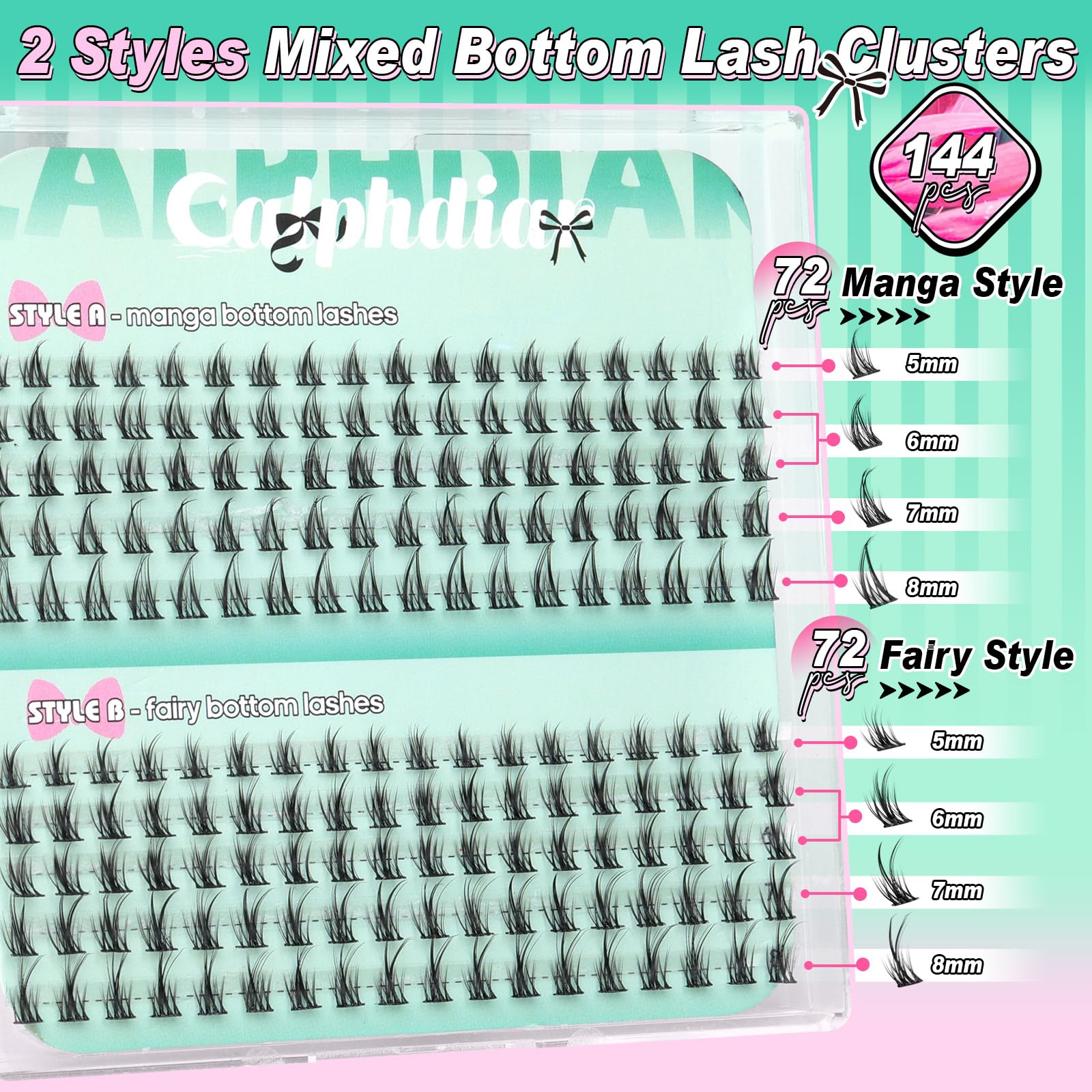 Calphdiar bottom lashes natural-fairy pack for everyday wear