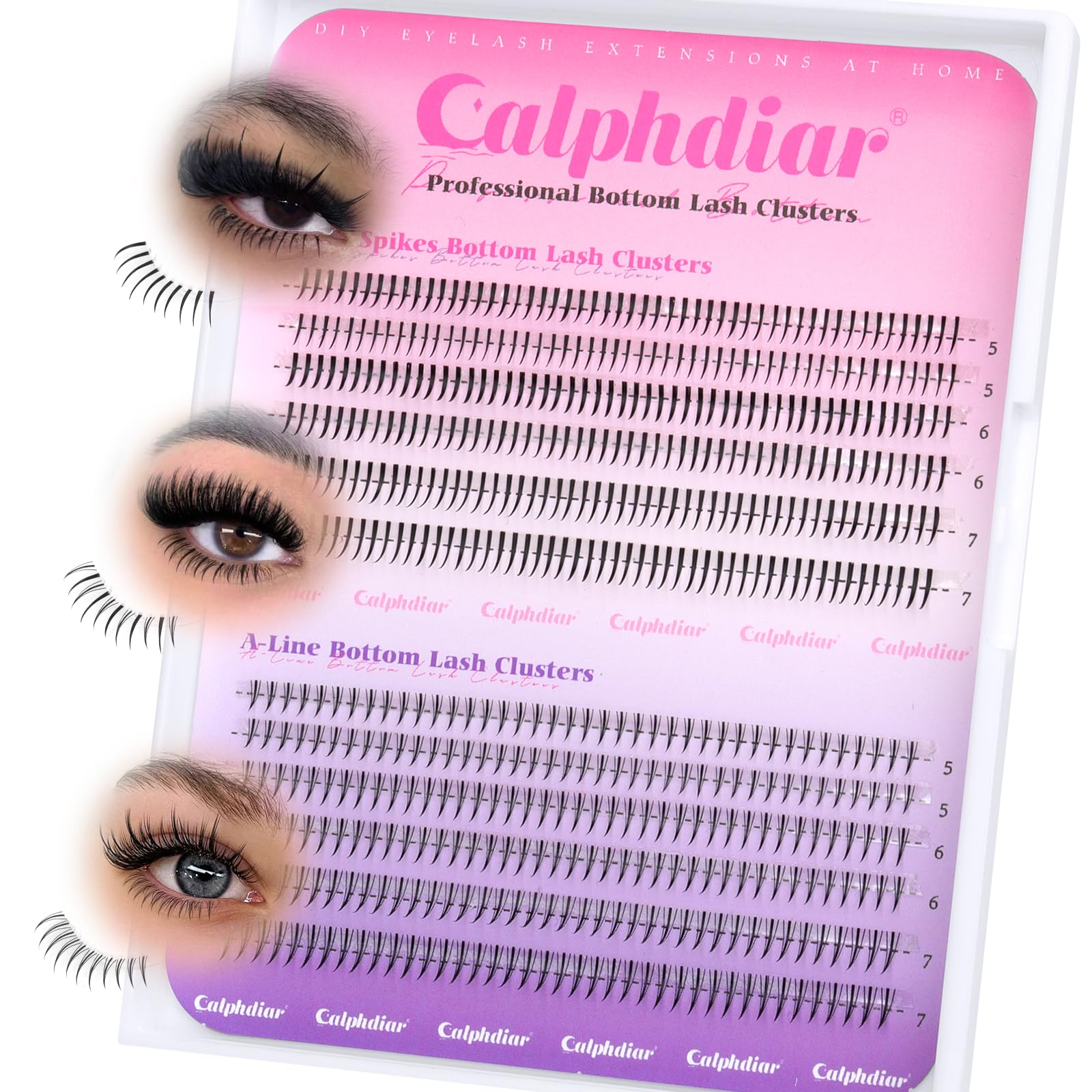 Calphdiar bottom lashes pack with 552 pieces and two styles for versatile daily looks