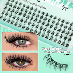 Calphdiar ultra-thin-band bottom lashes blend with real lashes
