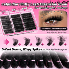 Calphdiar D-curly volume lashes lift eyes with wide-awake flair