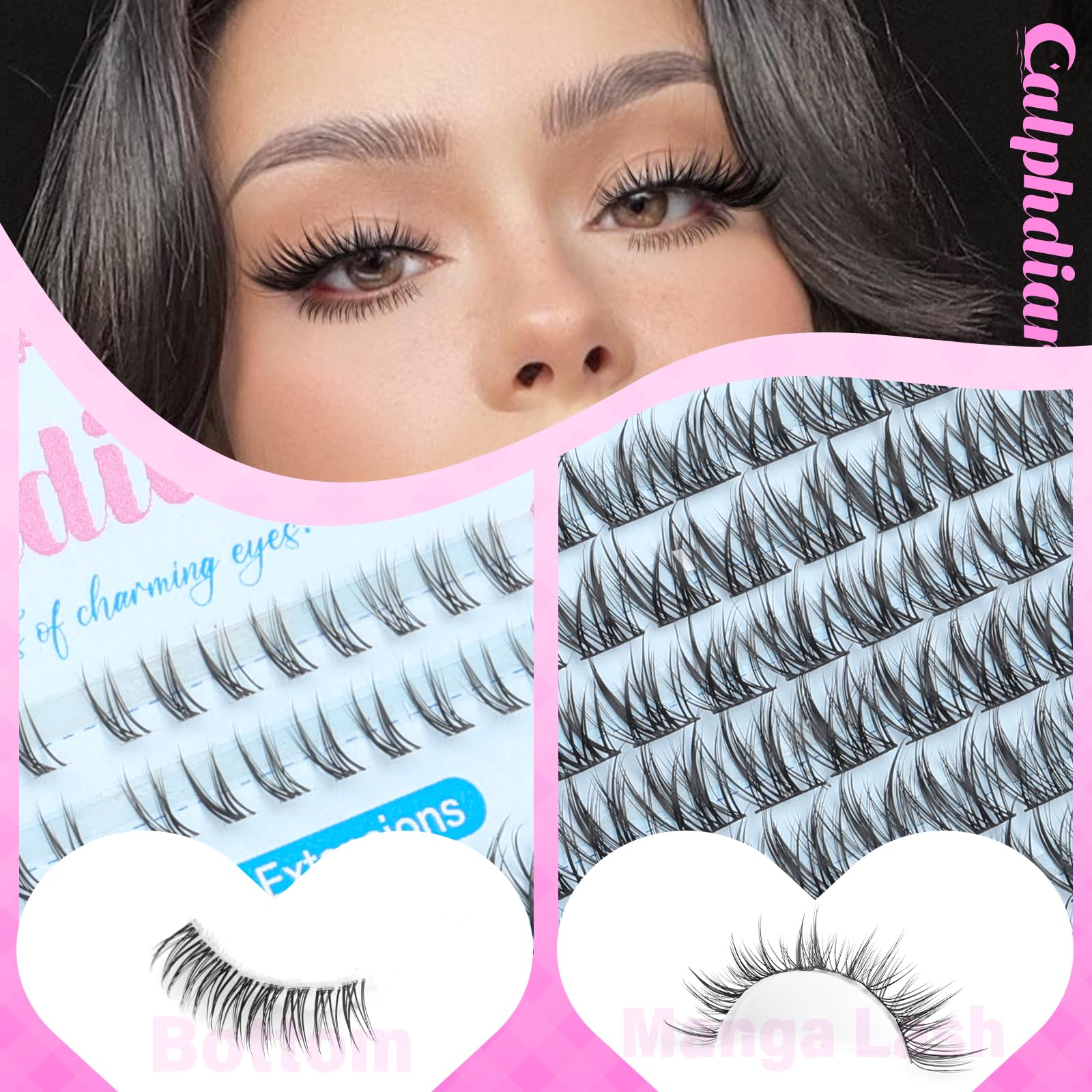 calphdiar diy-friendly clusters simplify at‑home lash application for beginners