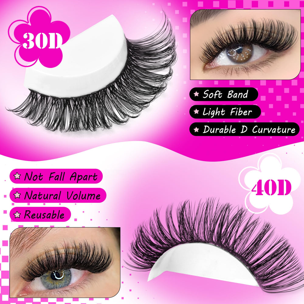 Calphdiar DIY lash extensions kit supports a 3-step look at home.