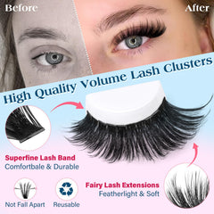 Calphdiar DIY lash extensions kit for customizable length and volume at home.