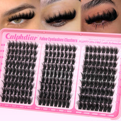 Calphdiar fluffy lash clusters collection — soft, airy volume for versatile lash looks.