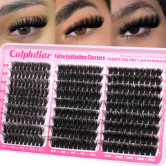 Calphdiar fluffy volume lash clusters 270pcs for customizable looks