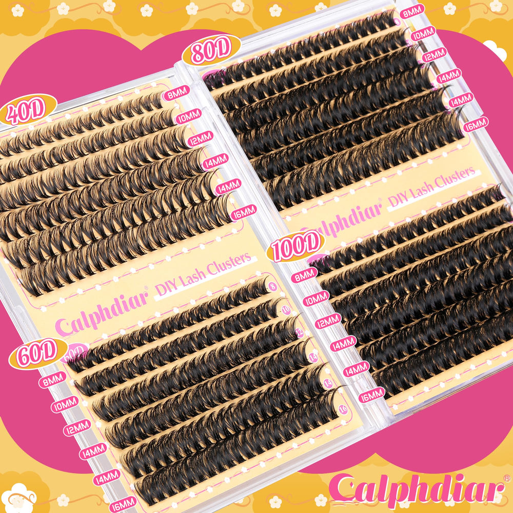 Calphdiar lash clusters wispy lashes for subtle everyday enhancement.