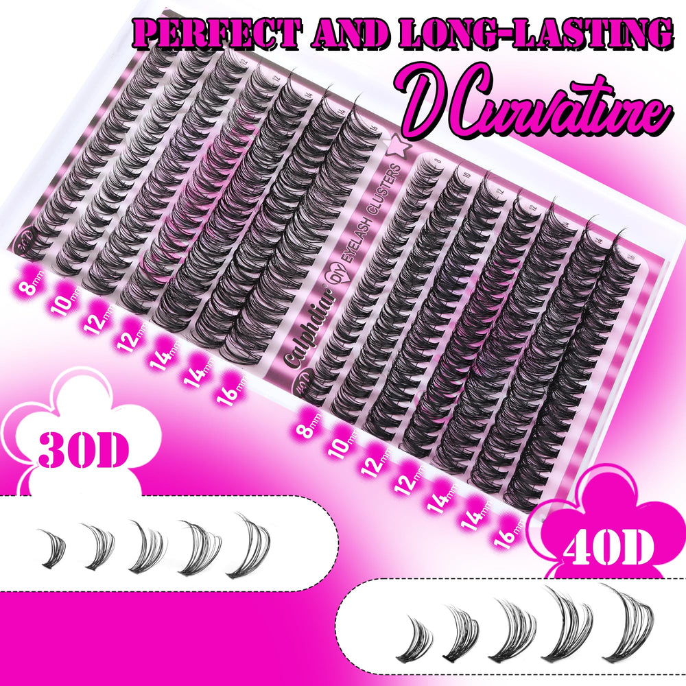Calphdiar lightweight lash clusters feel comfortable all day.