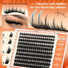 Calphdiar Manga Lash Clusters 10mm length for natural enhancement