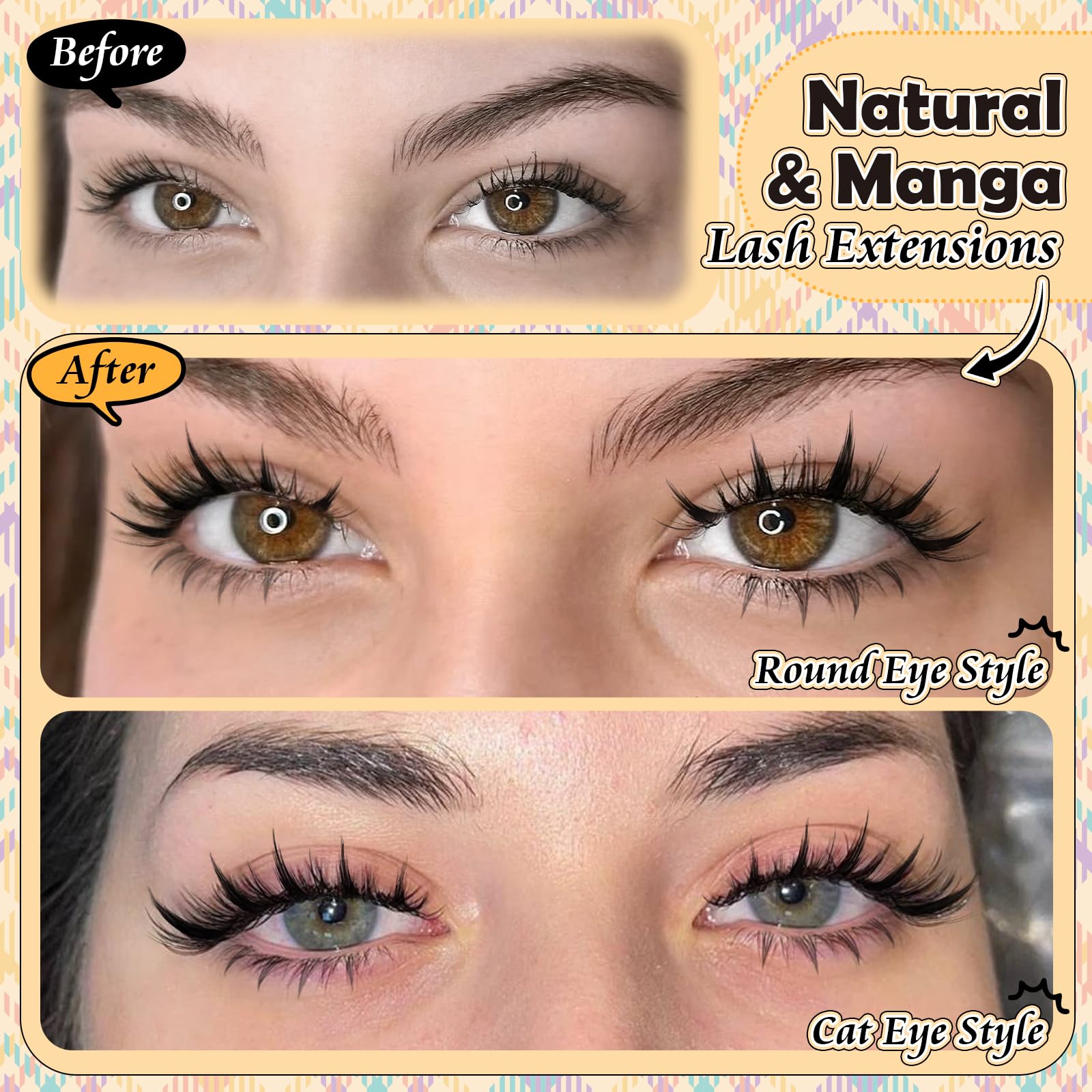 Calphdiar Manga Lash Clusters offer lightweight, comfortable wear all day