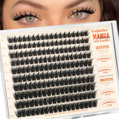 Calphdiar Manga Lash Clusters cat-eye 10mm creates defined outer flick and dramatic look
