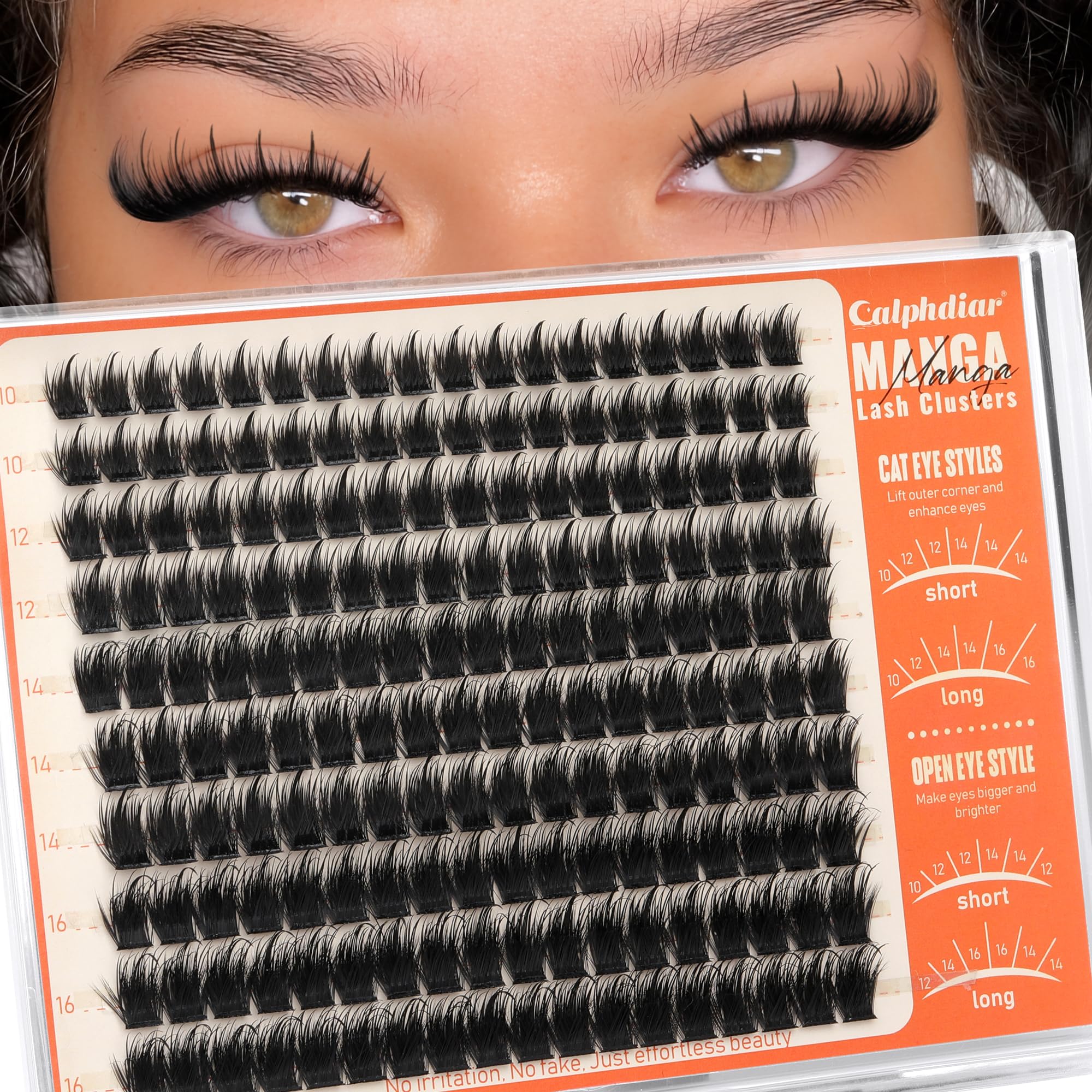 Calphdiar Manga Lash Clusters wispy volume for everyday drama