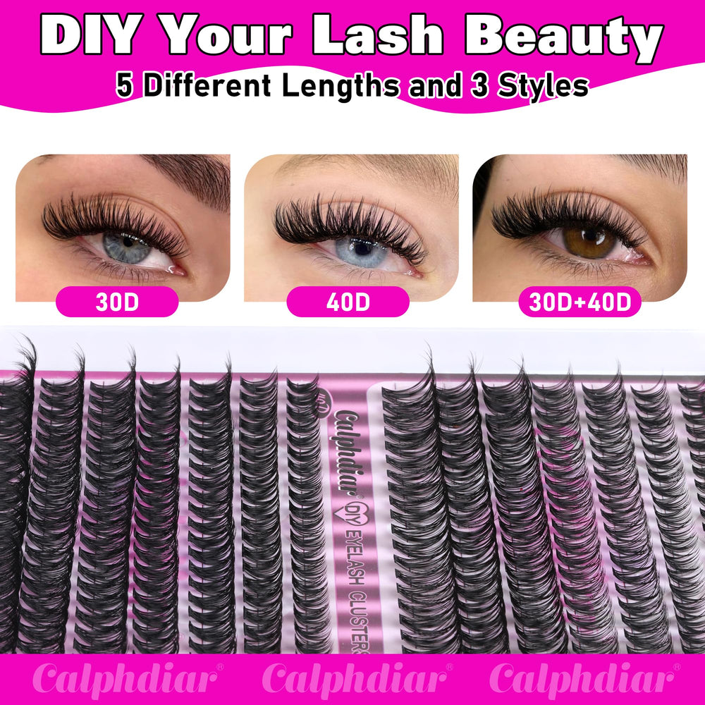 Calphdiar premium fiber closeup shows soft, skin-friendly lashes.