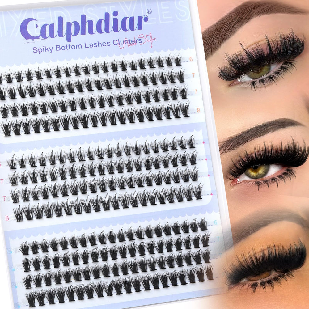 Calphdiar spiky bottom lashes manga design adds balanced definition to daytime eyes.