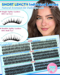 Calphdiar wispy lash clusters 12mm provide balanced fullness for subtle enhancement