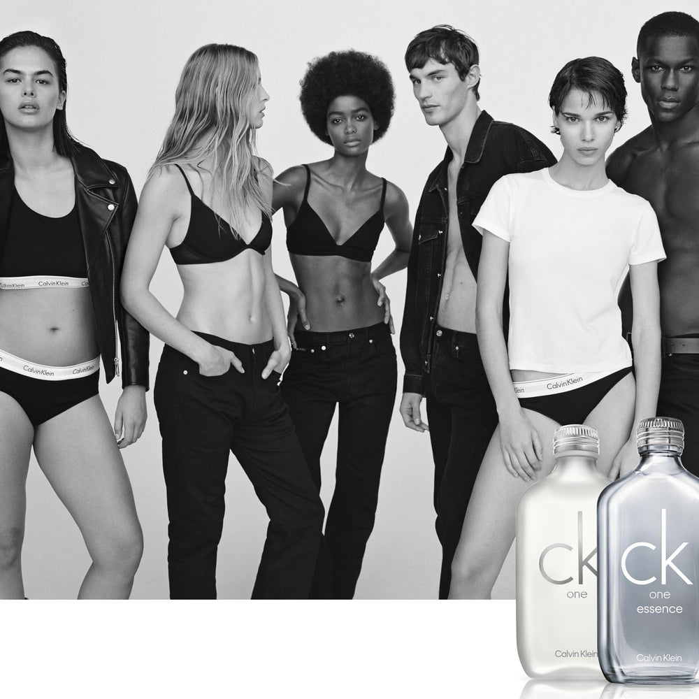 CK One advertising image, versatile scent for any occasion.