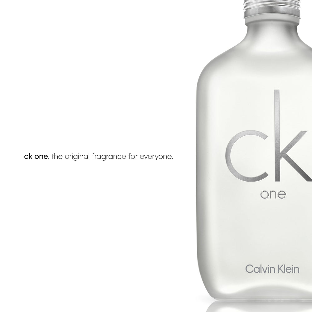 CK One cap detail, clean lines and modern branding.