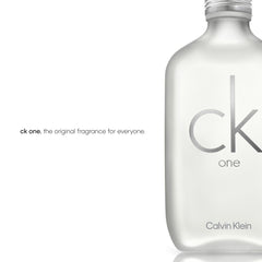 CK One fragrance heart with rose and violet accents.