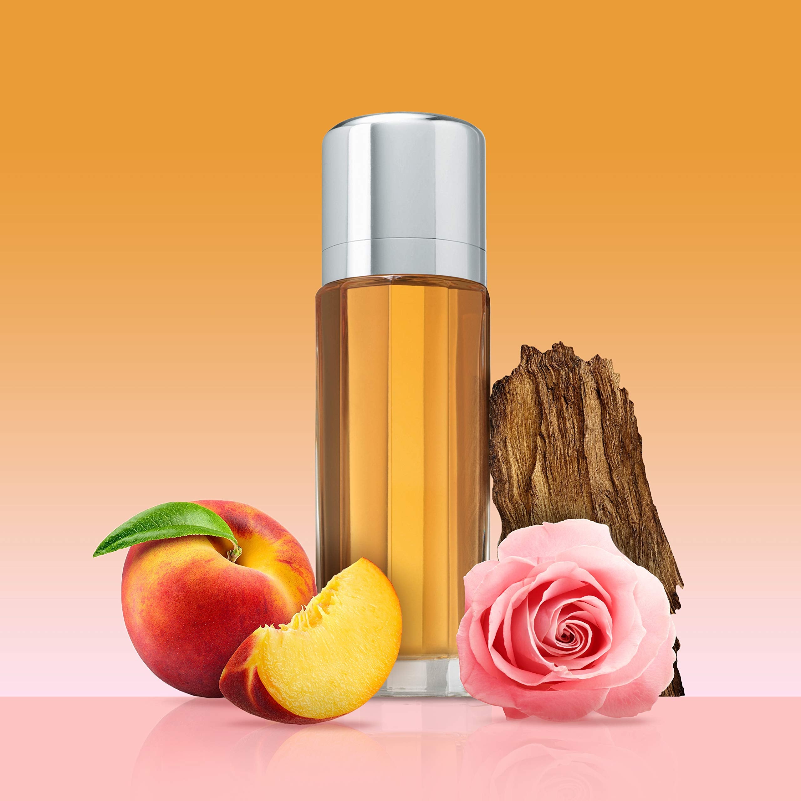 Calvin Klein Escape fragrance notes with apricot and lychee evoke bright, breezy moments.