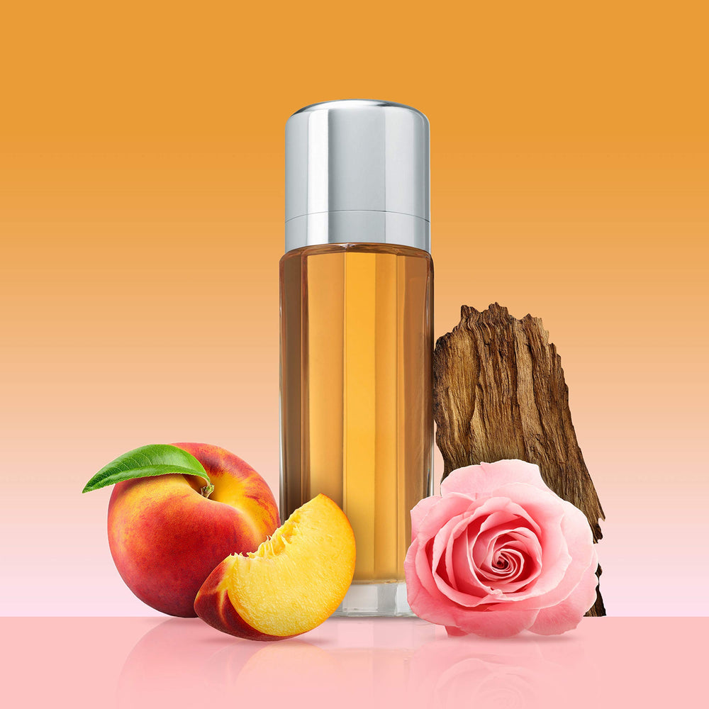 Calvin Klein Escape fragrance notes with apricot and lychee evoke bright, breezy moments.