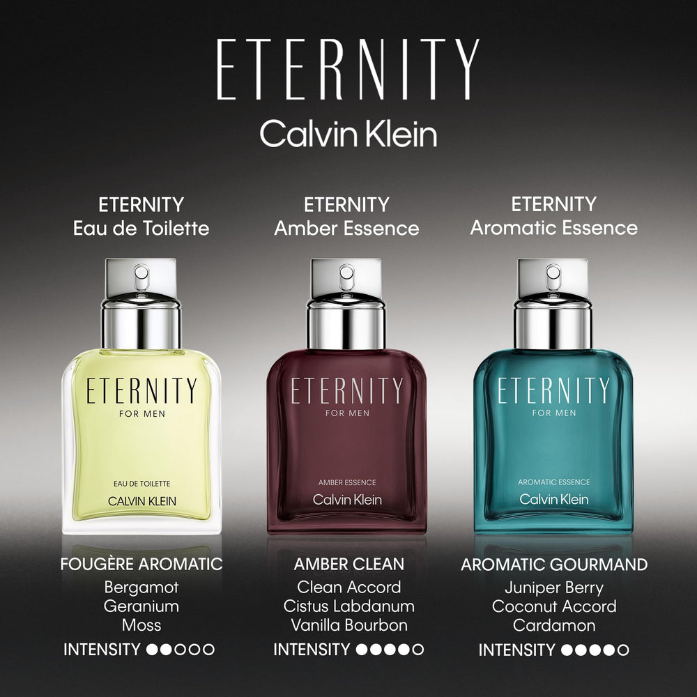 Calvin Klein Eternity packaging box, suggesting a timeless gift-ready presentation.