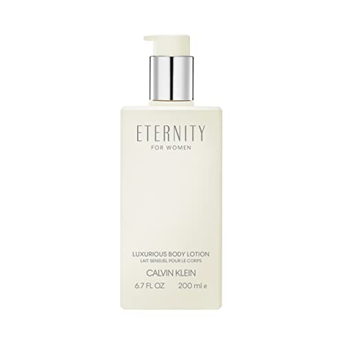 Closeup of Eternity lotion texture showing creamy emulsion for smooth application