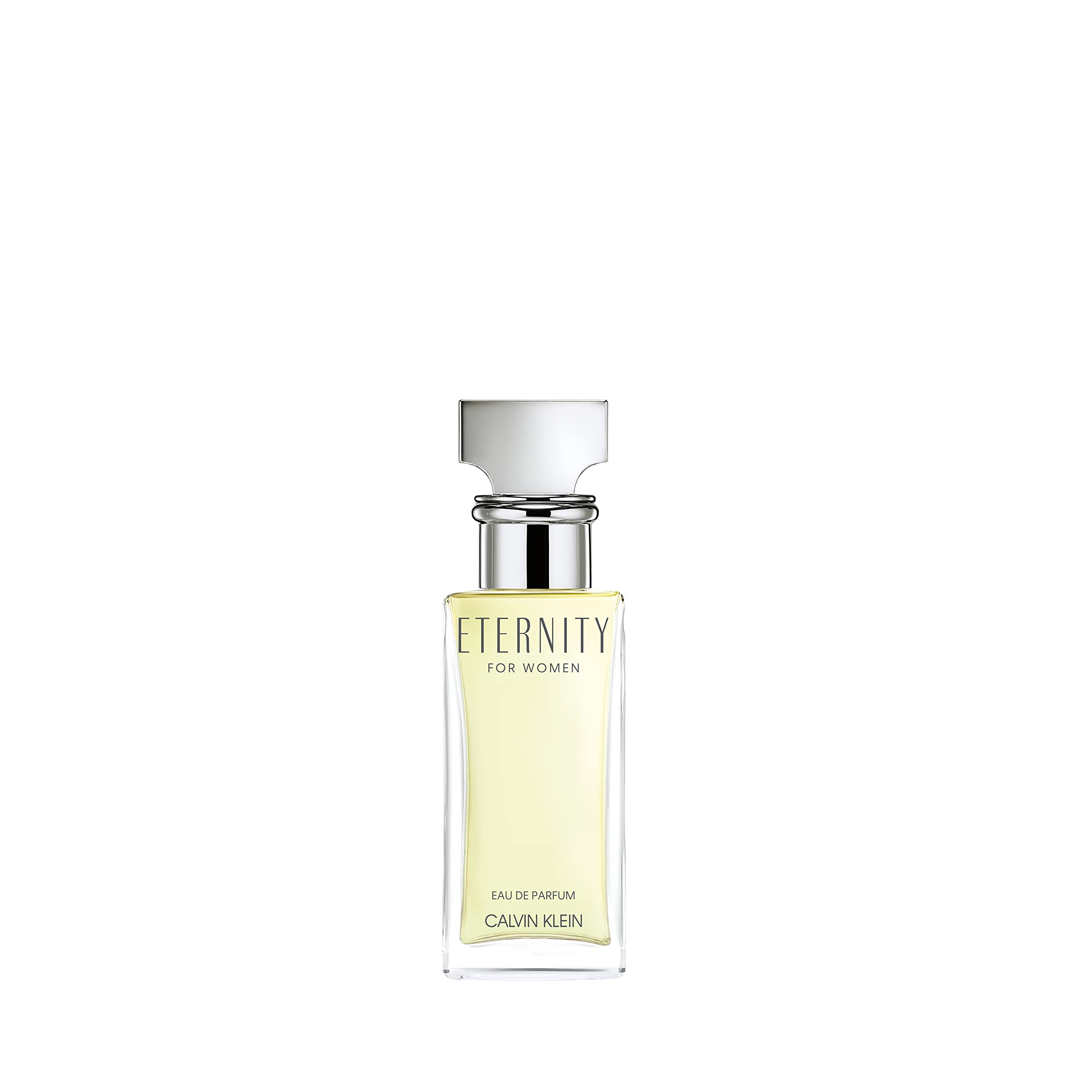Calvin Klein Eternity for Women EDP bottle front view, sleek design for daily elegance.