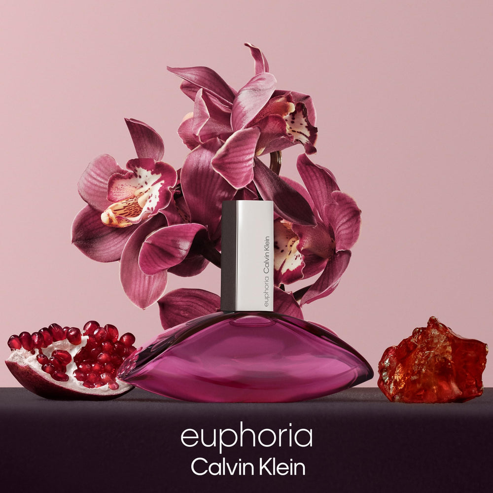 Calvin Klein Euphoria orchid and lotus blend creates a soft sensual aura.